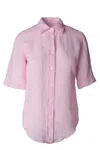 Hartford Women's Caryl Woven Button Down Shirt In Candy In Pink