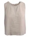 Hartford Women's Howel Linen Tank Top In Stone In Neutral