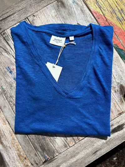 Hartford Women's Tomio Short Sleeve Tee Shirt In Riviera In Blue