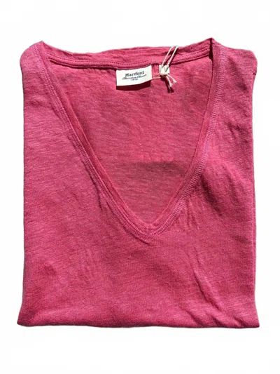 Hartford Women's Tomio Short Sleeve Tee Shirt In Sorbet In Pink