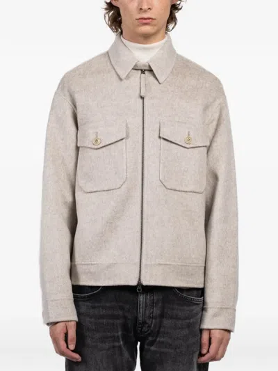 Hartford Zip-up Jacket In Brown