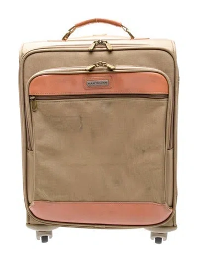 Pre-owned Hartmann Brown Rolling Suitcase