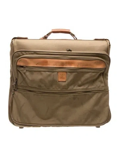 Pre-owned Hartmann Canva's Carry On Garment Bag In Neutral