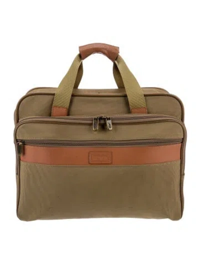 Pre-owned Hartmann Canvas Carry-on Bag In Green