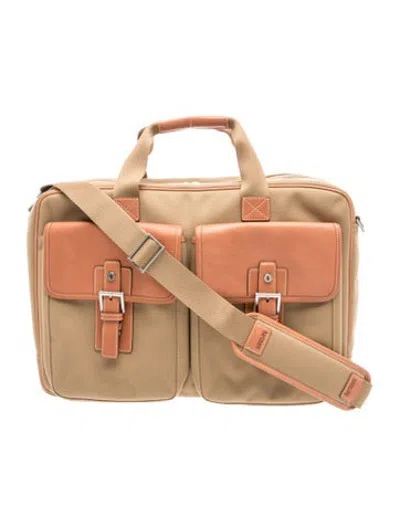 Pre-owned Hartmann Canvas Crossbody Bag In Brown/neutrals