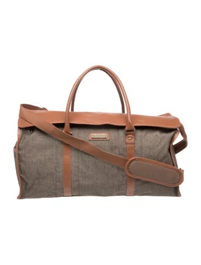 Pre-owned Hartmann Canvas  Large Dufflebag Carry On In Brown
