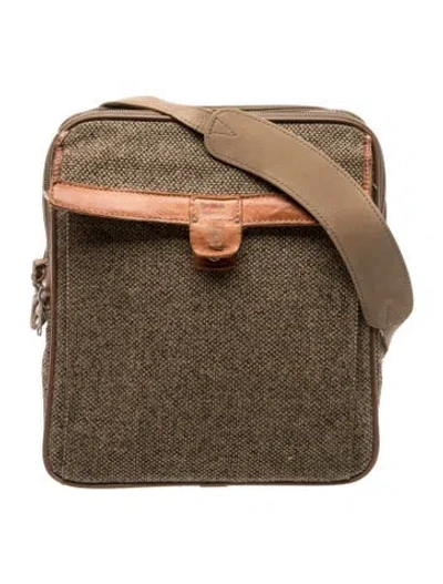 Pre-owned Hartmann Canvas Messenger Bag In Neutral