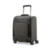 Hartmann Herringbone Deluxe Underseat Carry On Spinner In Black Herringbone