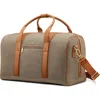 Hartmann Herringbone Deluxe Weekend Duffel In Brown