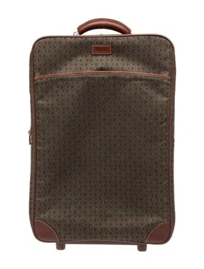 Pre-owned Hartmann Jacquard Canvas Soft-shell Luggage In Black