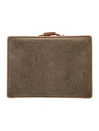 Pre-owned Hartmann Neutral Leather Suitcase