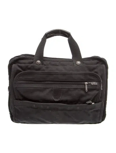 Pre-owned Hartmann Nylon Briefcase In Black