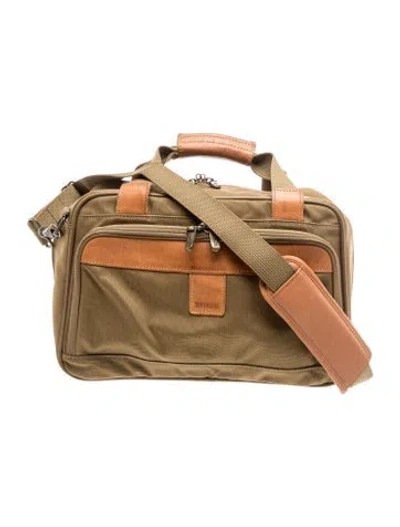 Pre-owned Hartmann Nylon Crossbody Bag In Green