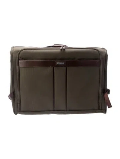 Pre-owned Hartmann Nylon Garment Bag In Green
