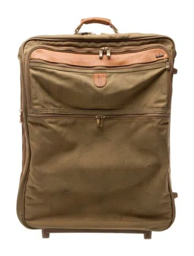 Pre-owned Hartmann Nylon Suitcase In Green