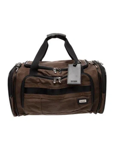Pre-owned Hartmann Nylon Weekender Bag In Brown