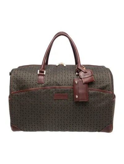 Pre-owned Hartmann Patterned Carry-on In Green