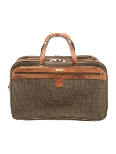 Pre-owned Hartmann Tweed Carry-on Bag In Neutrals