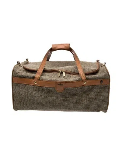 Pre-owned Hartmann Tweed Duffel Bag In Brown