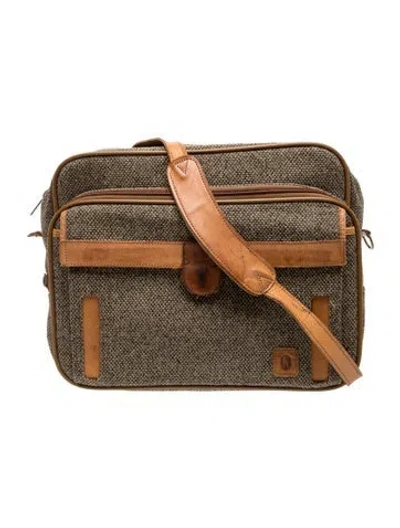 Pre-owned Hartmann Tweed Messenger Bag In Neutrals