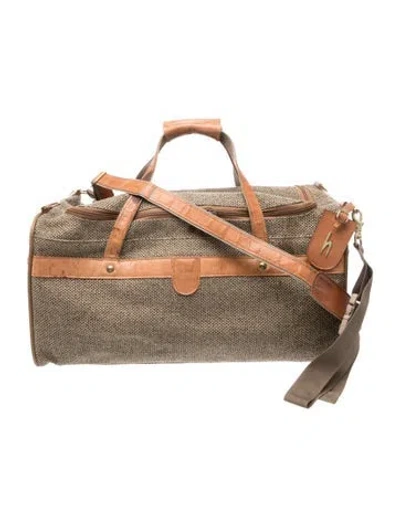 Pre-owned Hartmann Tweed Weekender Bag In Neutral