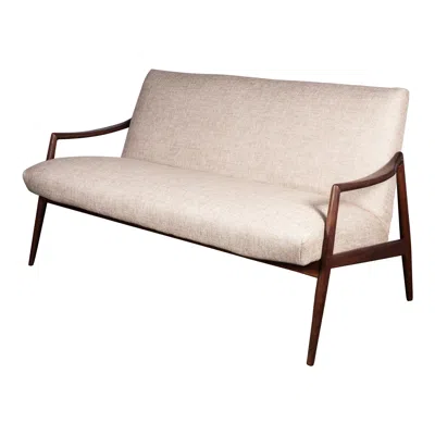 Pre-owned Hartmut Lohmeyer Mid-century Modern Teak Loveseat Sofa By Wilkhahn, 1950s In Brown