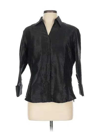Pre-owned Harve Benard 3/4 Sleeve Blouse In Black