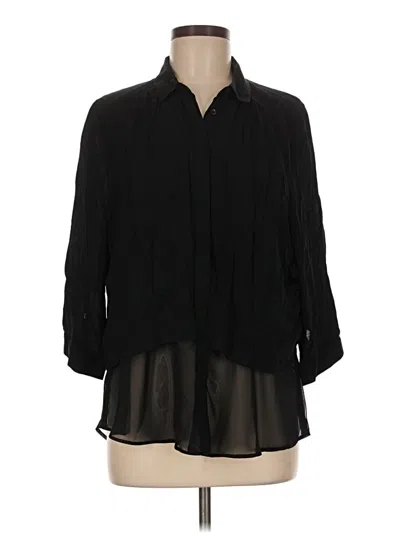 Pre-owned Harve Benard 3/4 Sleeve Blouse In Black