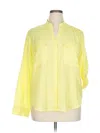 Harve Benard 3/4 Sleeve Blouse In Yellow