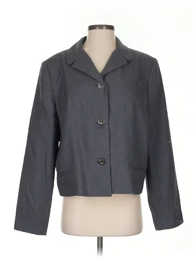 Pre-owned Harve Benard By Benard Holtzman Blazer Jacket In Gray