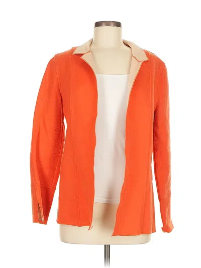 Pre-owned Harve Benard By Benard Holtzman Blazer Jacket In Orange
