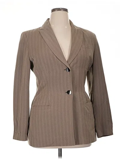 Pre-owned Harve Benard By Benard Holtzman Blazer Jacket In Tan