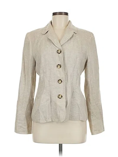 Pre-owned Harve Benard By Benard Holtzman Blazer Jacket In White