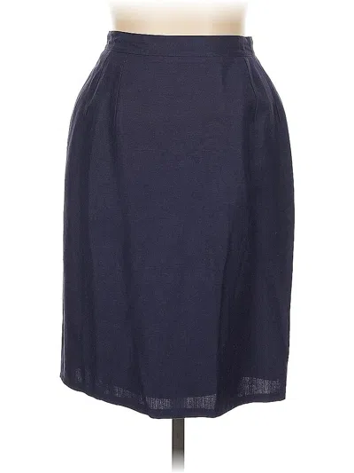 Pre-owned Harve Benard By Benard Holtzman Casual Skirt In Blue