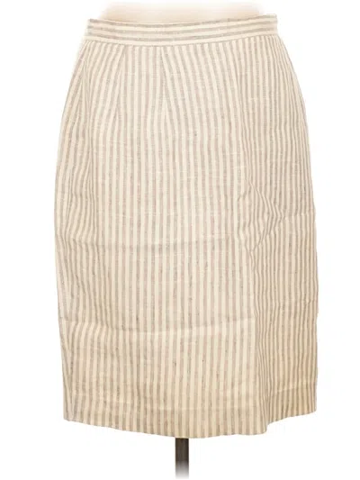 Pre-owned Harve Benard By Benard Holtzman Casual Skirt In Tan
