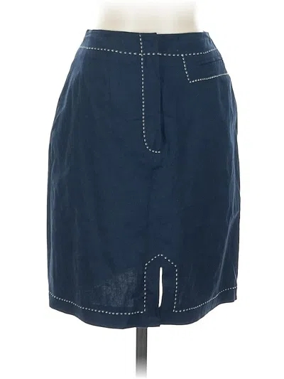 Pre-owned Harve Benard By Benard Holtzman Denim Skirt In Blue