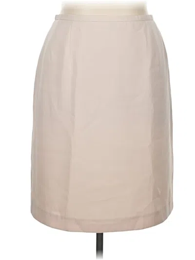 Pre-owned Harve Benard By Benard Holtzman Formal Skirt In Tan
