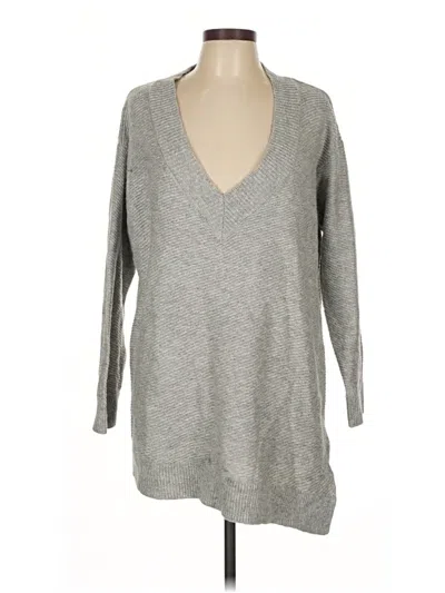 Pre-owned Harve Benard Pullover Sweater In Gray
