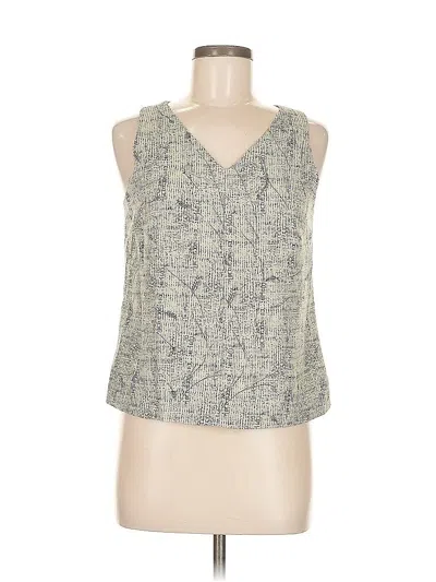 Pre-owned Harve Benard Sleeveless Blouse In Gray