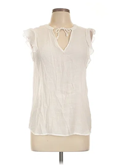 Pre-owned Harve Benard Sleeveless Blouse In Ivory