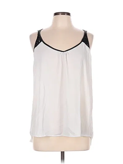 Pre-owned Harve Benard Sleeveless Blouse In Ivory