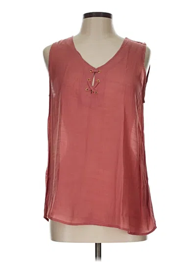Pre-owned Harve Benard Sleeveless Blouse In Pink