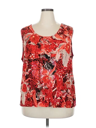 Pre-owned Harve Benard Sleeveless Blouse In Red