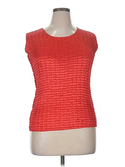 Pre-owned Harve Benard Sleeveless Blouse In Red