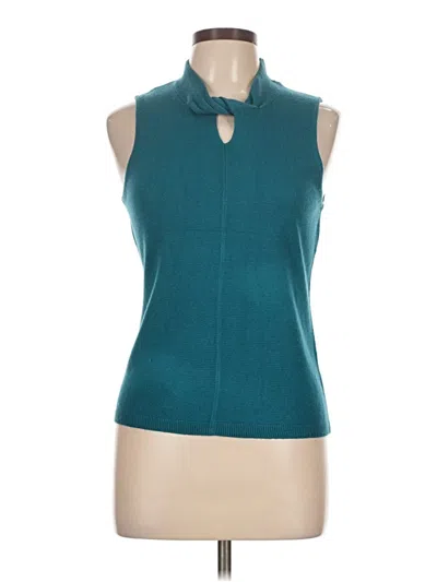 Pre-owned Harve Benard Sweater Vest In Teal