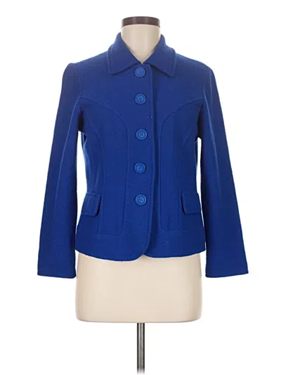 Pre-owned Harve Benard Wool Blazer Jacket In Blue