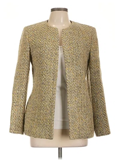 Pre-owned Harve Benard Wool Blazer Jacket In Gold
