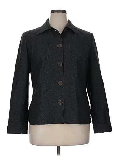 Pre-owned Harve Benard Wool Blazer Jacket In Gray