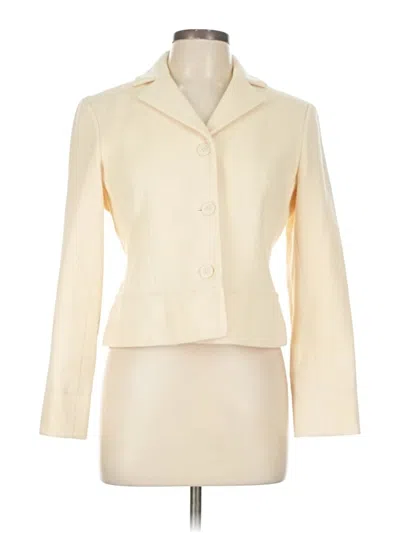 Pre-owned Harve Benard Wool Blazer Jacket In White