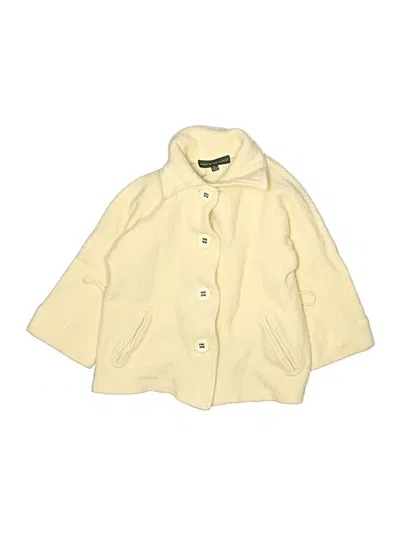 Pre-owned Harve Benard Wool Coat In Ivory